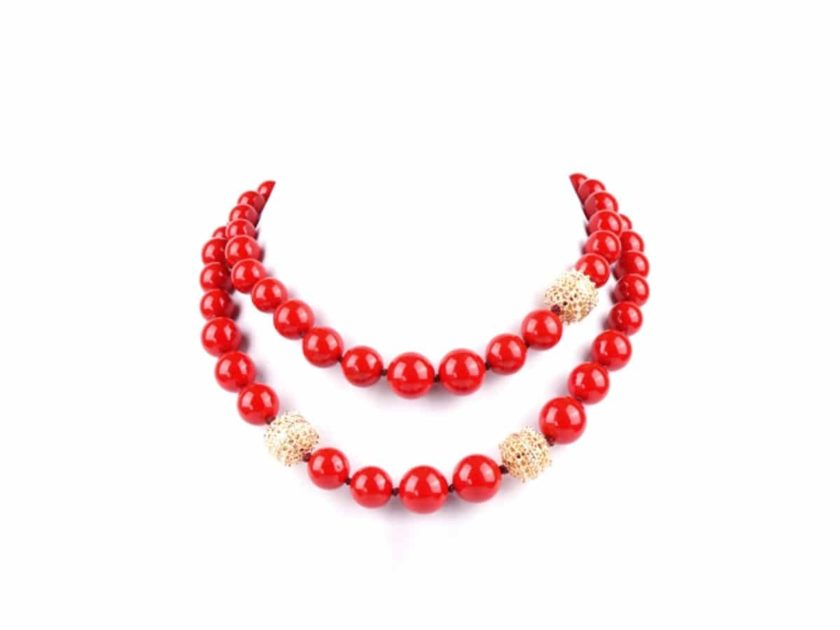 Collier Romancia pour femme couleur Rouge , bijoueterie en ligne tunisie