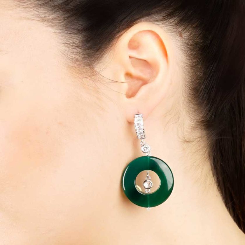 boucles d'oreilles yara aventurines pour femme en tunisie bijoux