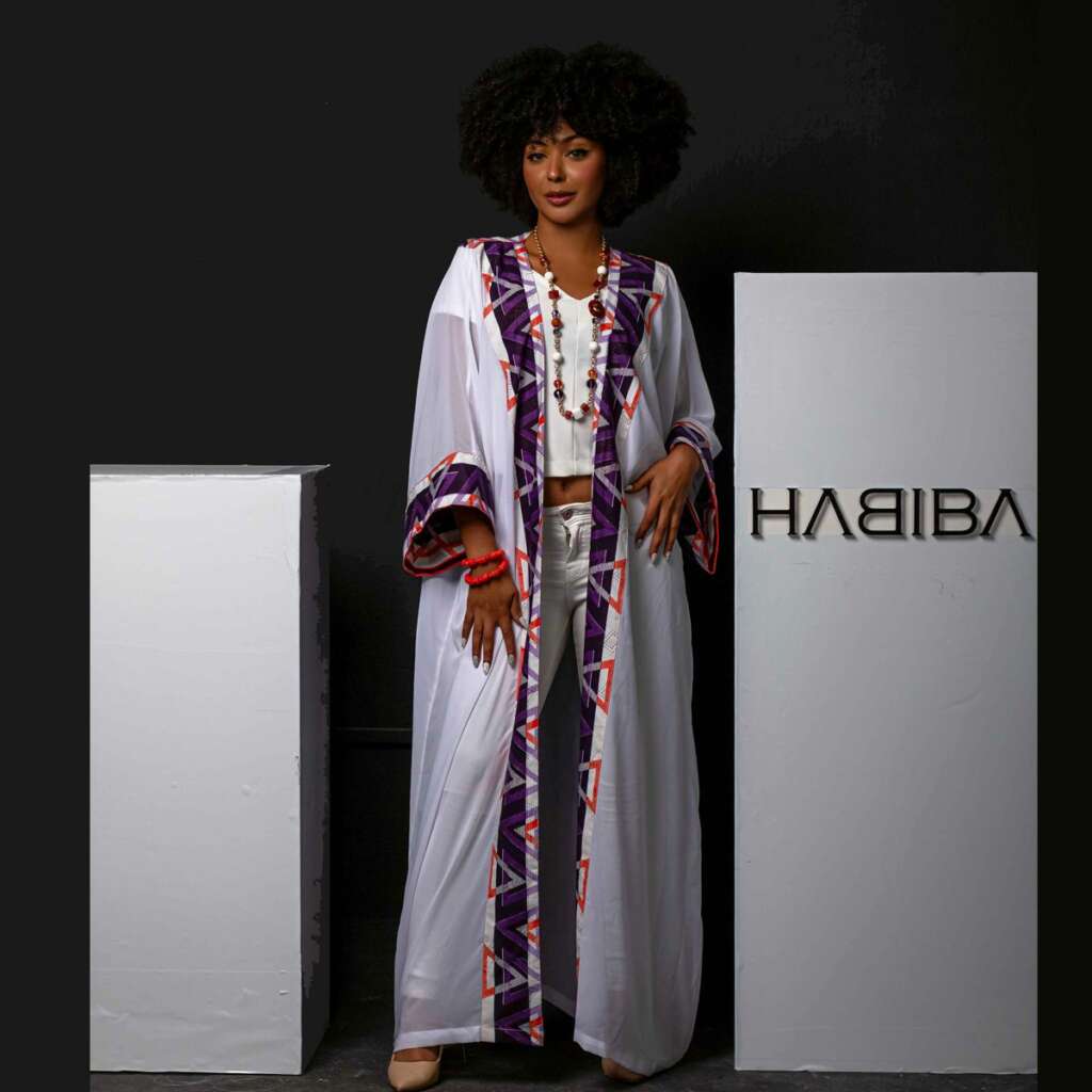 ABAYA blanche - HABIBA JEWELLERY